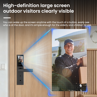 Serrure de reconnaissance faciale 3D haute précision, déverrouillage instantané sans latence, FAR ultra faible, stockage multi-utilisateurs, contrôle d'accès