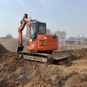 Excavadora Hitachi ZX75US Usada Original para Trabajos de Construcción, Capacidad de Cucharón de 0.28m, Peso Operativo de 7.5 Toneladas, Motor y Caja de Cambios - Product Image 1