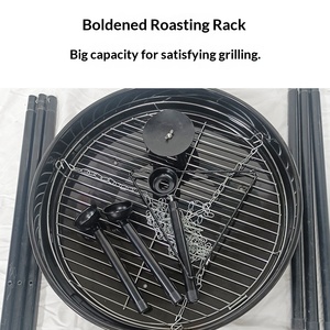 Chaîne de suspension personnalisée pour <span class=keywords><strong>barbecue</strong></span> portable, support trépied pour <span class=keywords><strong>barbecue</strong></span> extérieur au charbon de bois, modèle de chaîne de suspension pour camping - Product Image 4