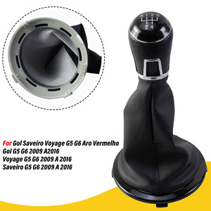 Volkswagen Manual Gear <b>Shift</b> <b>Knob</b> Leather 5 6 Speed Ergonomic For Car Transmission - Product Image 2