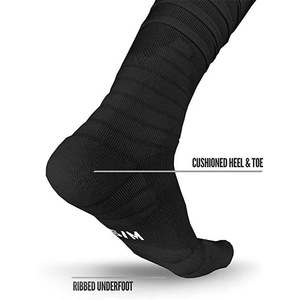 Chaussettes de sport professionnelles personnalisées, extra-longues, épaisses, en tissu éponge, respirantes, absorbant la transpiration, anti-frottement, taille unique - Product Image 2