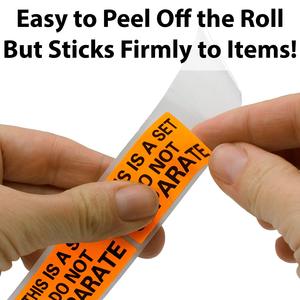 Este es un conjunto de etiquetas <span class=keywords><strong>no</strong></span> separadas 500 rollo 1 "X 2" etiqueta frágil de advertencia fluorescente roja - Product Image 5