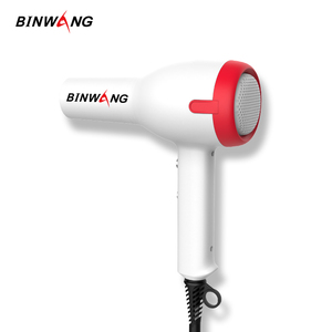 De pelo profesional secador ligero de secado rápido de bajo ruido secador de pelo de 1800W blanco - Product Image 1
