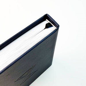 สมุดบันทึกปกหนังแข็งแบบกำหนดเองพร้อมออกแบบโลโก้ - Product Image 2
