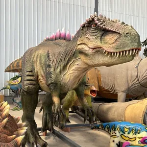 Equipamentos Geopark de alta qualidade tamanho grande realista Animatronic dinossauros para venda