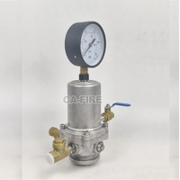 Accélérateur de pression en laiton PN16 DN15 avec manomètre et entrée en acier inoxydable pour système d'irrigation par aspersion