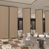 Cloison mobile pliable sur rail de plafond, cloisons temporaires insonorisées pour hôtels et salles de banquet