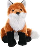 Peluche renard assis réaliste avec longue queue, jouet en peluche moelleux pour enfants, compagnon de sommeil - Promotion OEM