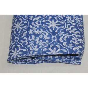 Botanical Hand Block Print 100% Cotton Sustainable Fabric India Boho Clothing Fabric Artisan Made <b>Kaftan</b> - Product Image 4