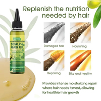 Unatree Huile Capillaire : Favorise la Pousse des Cheveux, Soulage les Pellicules, Prévient les Démangeaisons, Traitement du Cuir Chevelu