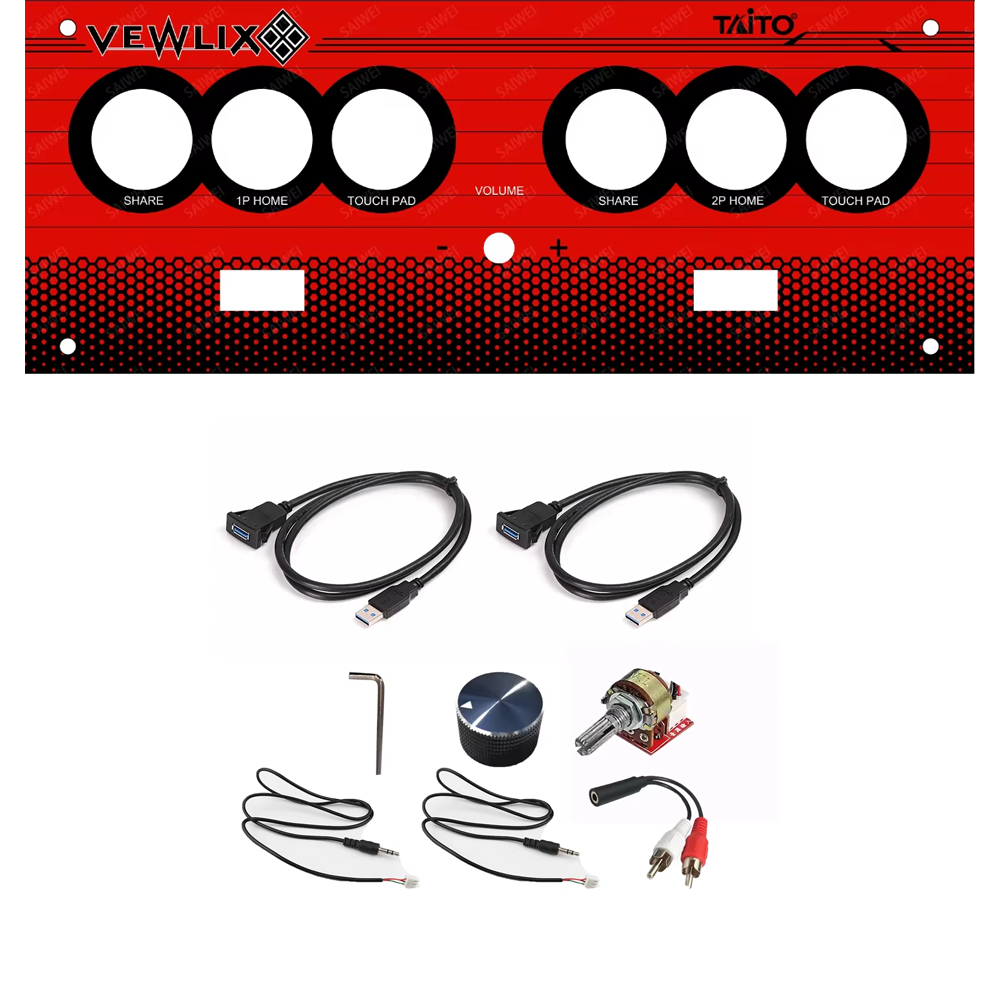 Vewlix Chewlix Extended Sub Panel - DIY Arcade Customization