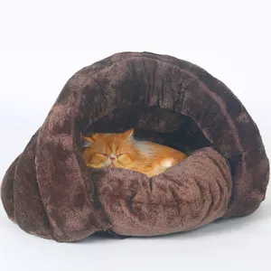 Haustier bett für Katzen Hunde Soft Nest Zwinger Bett Cave House Schlafsack Mat Pad Zelt Haustier betten