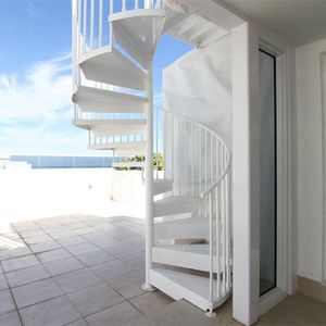 <span class=keywords><strong>Escalier</strong></span> en spirale en acier sur mesure <span class=keywords><strong>pour</strong></span> l'extérieur, <span class=keywords><strong>pour</strong></span> villa, hôtel, toit, <span class=keywords><strong>piscine</strong></span>, construction durable, <span class=keywords><strong>escalier</strong></span> en spirale avec main courante - Product Image 5