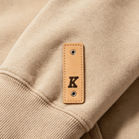 Étiquette en cuir véritable écologique avec logo personnalisé sérigraphié pour vêtements en jean, accessoires de confection à coudre, OEM