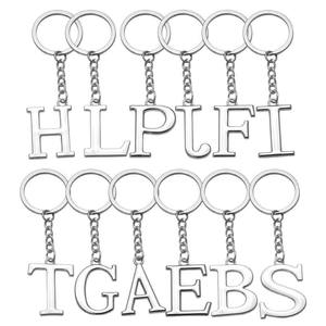 Colgante de equipaje del alfabeto inglés 26 letras mayúsculas y minúsculas números llavero pequeño regalo europeo y americano personalizado - Product Image 5