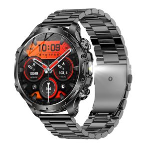Reloj Inteligente DF AK75 con Linterna, Pantalla Grande de 1.9 Pulgadas, Llamadas, Frecuencia Cardíaca, Oxígeno en Sangre, Reloj Inteligente Deportivo para Hombre, Conteo de Pasos - Product Image 2