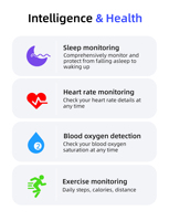 Bague Intelligente 2026 Moniteur de Santé Suivi du Sommeil Fréquence Cardiaque Tracker d'Activité Télécommande Étanche IP68 Acier Inoxydable Android