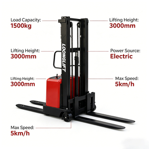 Venta Directa de Fábrica: Apilador Semieléctrico, Elevador Eléctrico de Palets, Apilador de Palets Semieléctrico - Product Image 1