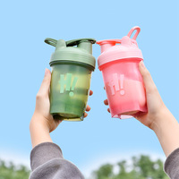Bouteille Shaker de Sport Rose Mignonne Mini 350 ML Anti-Fuite en Plastique Léger Écologique pour Mélanger les Protéines – Meilleure Vente