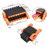 Connecteur enfichable pas de 3,5 mm - Prise femelle à ressort avec loquet à levier - Type compact à ressort double rangée à enfoncement