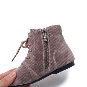 Botas de Invierno para Niñas, Botines con Cordones y Cremallera Lateral, con Forro de Algodón para Niños - Product Image 5