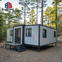 Le conteneur plat de RUIISTEEL 20ft & 40ft loge la maison de luxe de conteneur de maisons 40ft