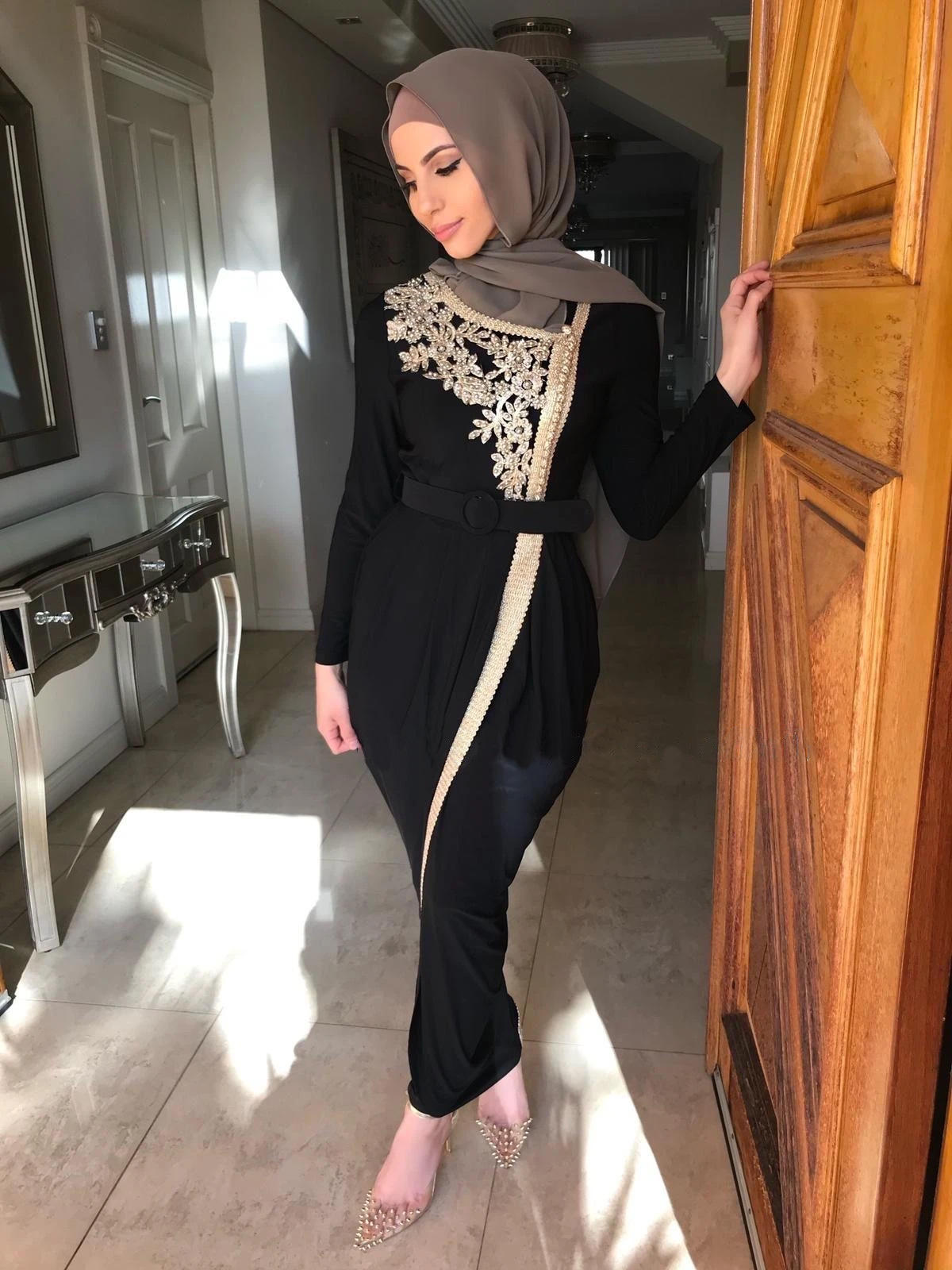 Fashion Islamic Clothing Turkish Abaya Fancy Abaya for Women Dubai