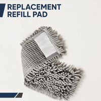 Recharge de tête de balai serpillère en microfibre chenille 70g à 170g, tampon de remplacement robuste pour nettoyage de sols humides et secs, lavable, réutilisable, absorbant