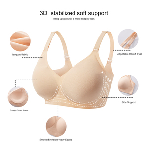 Nouveau Style chine usine livraison directe sous-vêtements Anti Droop soutien-gorge sans couture gelée poitrine débardeurs avec soutien-gorge intégré - Product Image 5