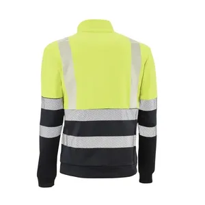 Felpe - HVS790YDN S Kenya - Colore: Giallo fluorescente/blu - Massima sicurezza in qualsiasi posizione: le bande riflettenti - Product Image 2