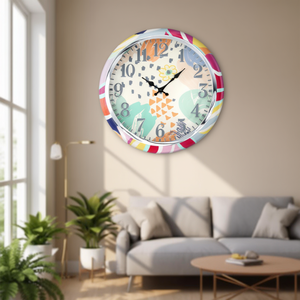 Wall <b>Clock</b> (40cm) Colors JUSTAMINUTE Multicolor 21557 - Product Image 3