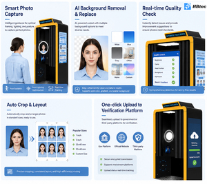 Máquina Multifuncional para Fotos de Pasaporte, DNI y Licencia de Conducir, Ideal para Centros Gubernamentales, de Inmigración y de Ciudadanía - Product Image 1