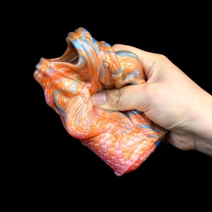 Funda de pene con cabeza de dragón de animal de fantasía, extensor de pene hueco reutilizable, funda de pene para agrandamiento para hombres - Product Image 6