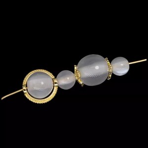 Yiwu Resin Imitation Cat's Eye <b>Beads</b> White Round Straight Hole DIY Jewelry Accessories For Bracelet Necklace Craft - Product Image 3