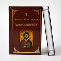 Livre relié personnalisé de luxe noir et blanc avec couverture en feuille d'or, romans, Bibles, impression de livres avec marque-page