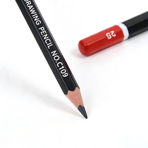 Ensemble de 30 crayons à <span class=keywords><strong>dessin</strong></span> hexagonaux avec boîte en fer, crayons de <span class=keywords><strong>dessin</strong></span> scolaire + <span class=keywords><strong>gomme</strong></span> + taille-crayon, outils de peinture artistique - Product Image 4