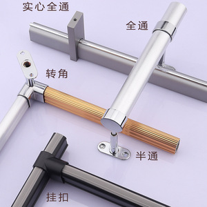 Zinc Alloy Wardrobe Corner <b>Bracket</b> Wall Mount Clothes Rod Holder 16 18 Inch Square Round Oval Rail Compatible Plated Finish - Product Image 3