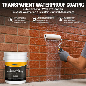 Rivestimento Acrilico <span class=keywords><strong>Trasparente</strong></span> a Base d'Acqua 20kg, <span class=keywords><strong>Impermeabilizzante</strong></span> per Pareti Esterne Resistente ai Raggi UV - Product Image 5