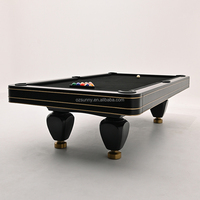 Table de billard américaine professionnelle de haute qualité, personnalisable et durable, pour usage domestique et commercial, 8 ou 9 boules, 7, 8 ou 9 pieds, en ardoise et bois massif