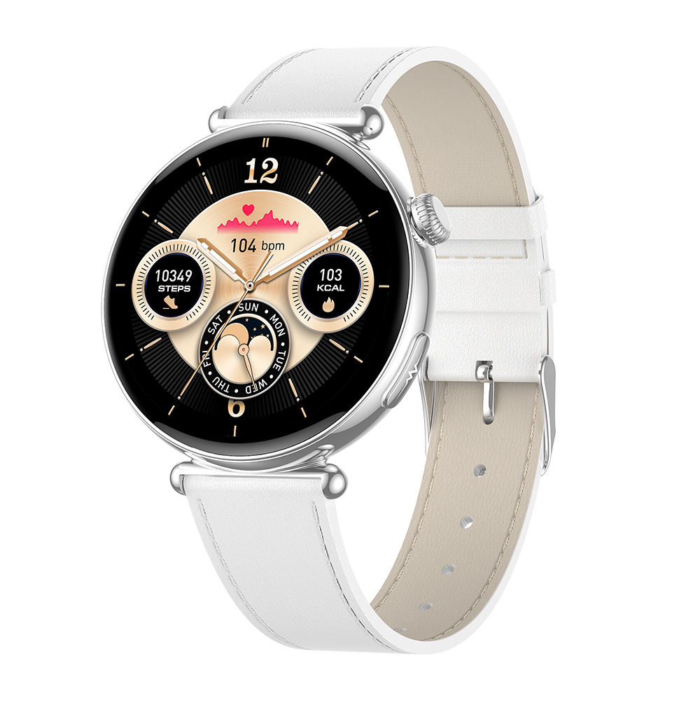 Bracelet en cuir blanc