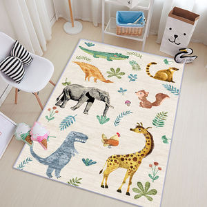 Alfombra suave con patrón de animales para decoración de habitación de niños, alfombra antideslizante de alta calidad - Product Image 4