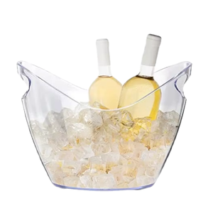 Lớn 4L thiết kế hiện đại trong suốt nhựa hình trái tim <span class=keywords><strong>Ice</strong></span> Bucket Xách Tay Đồ uống lưu trữ cho Đảng sử dụng - Product Image 3