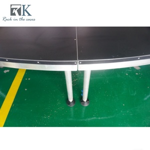เวทีวงกลมปรับระดับความสูงได้แบบโมดูลาร์พร้อมม่านสำหรับงานแต่งงาน - Product Image 5
