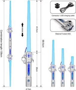 Jouet <span class=keywords><strong>sabre</strong></span> <span class=keywords><strong>laser</strong></span> 7 couleurs <span class=keywords><strong>sabre</strong></span> lumineux rechargeable avec son Fx <span class=keywords><strong>sabre</strong></span> lumineux <span class=keywords><strong>pour</strong></span> enfants adultes - Product Image 2