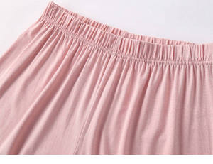 All'ingrosso <span class=keywords><strong>donna</strong></span> modale/spandex Wireless costruito in reggiseno imbottito t-shirt Shorts pigiama set - Product Image 4