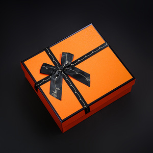 Erde und Himmel Geschenkbox - Auf Lager - Handgefertigte Geschenkbox mit schwarzem Band - Retro Elegante Tasche - Geschenkbox - Fabrik-Großhandel - Product Image 4