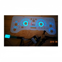 Rétroéclairage EL ultra-fin haute luminosité flexible pour tableau de bord automobile, jauge de voiture lumineuse, DC12V/24V/36V ROHS