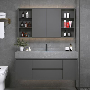 SANTOPOVA-<span class=keywords><strong>Espejo</strong></span> led inteligente <span class=keywords><strong>con</strong></span> <span class=keywords><strong>luz</strong></span> para <span class=keywords><strong>baño</strong></span>, tocador de madera <span class=keywords><strong>y</strong></span> mármol negro, <span class=keywords><strong>armario</strong></span> de <span class=keywords><strong>baño</strong></span> - Product Image 2