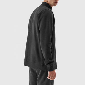 Felpe <span class=keywords><strong>con</strong></span> <span class=keywords><strong>cappuccio</strong></span> da uomo in cotone Ultra morbido <span class=keywords><strong>con</strong></span> <span class=keywords><strong>cerniera</strong></span> in tinta unita di alta qualità <span class=keywords><strong>senza</strong></span> <span class=keywords><strong>cappuccio</strong></span> - Product Image 5