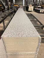 Panneaux sandwich pour murs extérieurs, plaque d'acier revêtue d'aluminium et de zinc pour la construction, isolation, panneau métallique sculpté